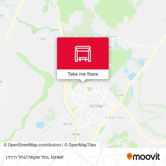 Карта נחל שקמה/נחל הירדן