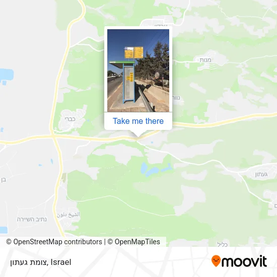 Карта צומת געתון