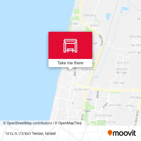 Карта שמואל הנציב/י.ח ברנר