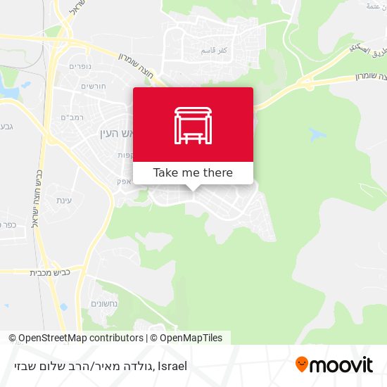 גולדה מאיר/הרב שלום שבזי map