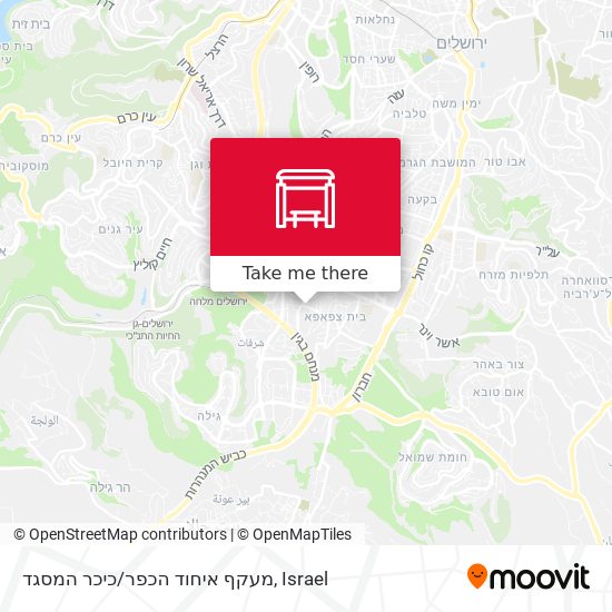 מעקף איחוד הכפר/כיכר המסגד map