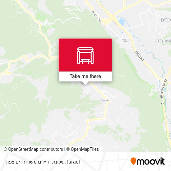 שכונת חיילים משוחררים צפון map