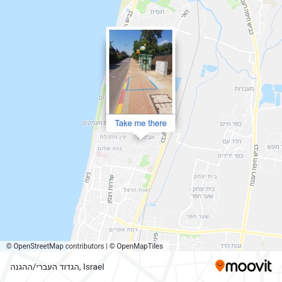 הגדוד העברי/ההגנה map