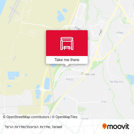 שדרות הציונות/שדרות הרצל map