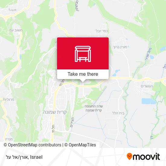 אורן/אל על map