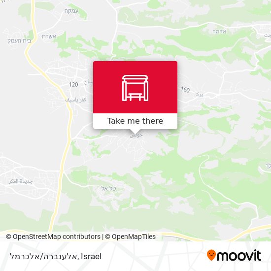 אלענברה/אלכרמל map