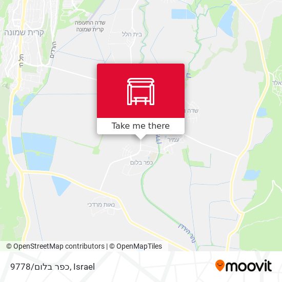 כפר בלום/9778 map
