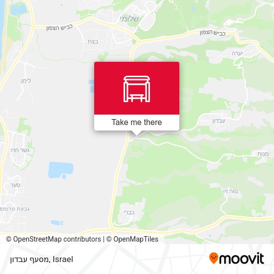 Карта מסעף עבדון