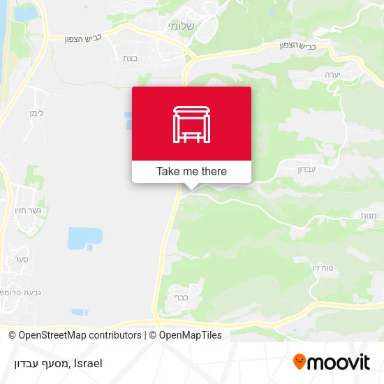 Карта מסעף עבדון
