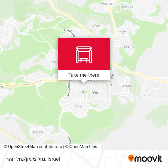 Карта נחל צלמון/נחל זוהר
