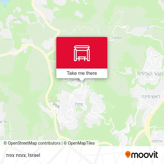 Карта צומת צפת