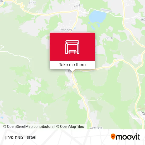 Карта צומת מירון