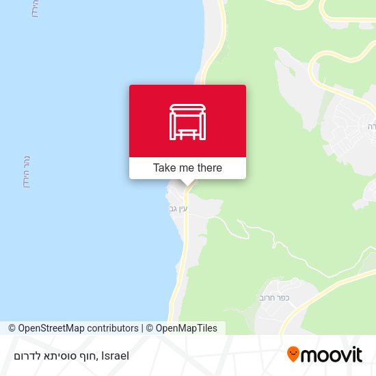 חוף סוסיתא לדרום map