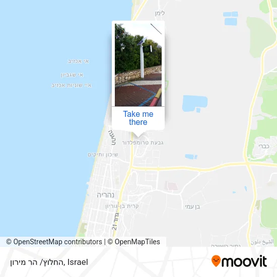 החלוץ/ הר מירון map