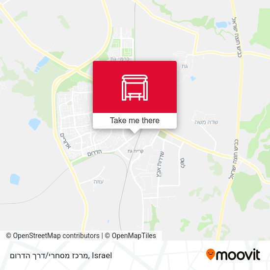מרכז מסחרי/דרך הדרום map