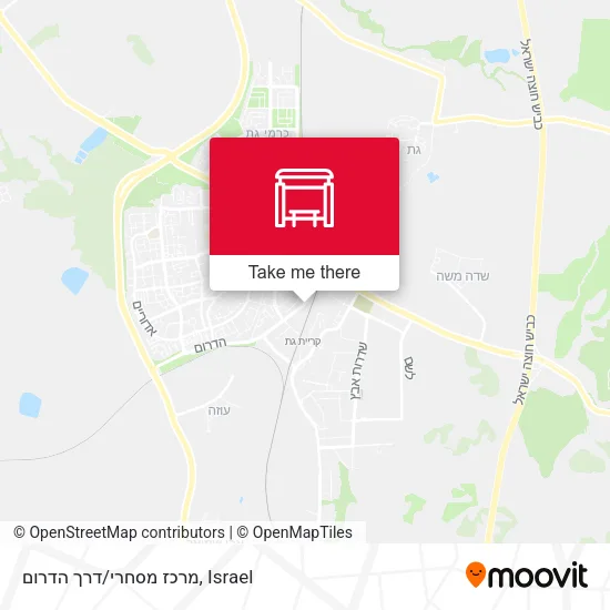 Карта מרכז מסחרי/דרך הדרום