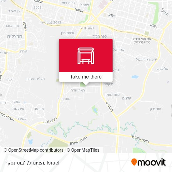 הציונות/ז'בוטינסקי map