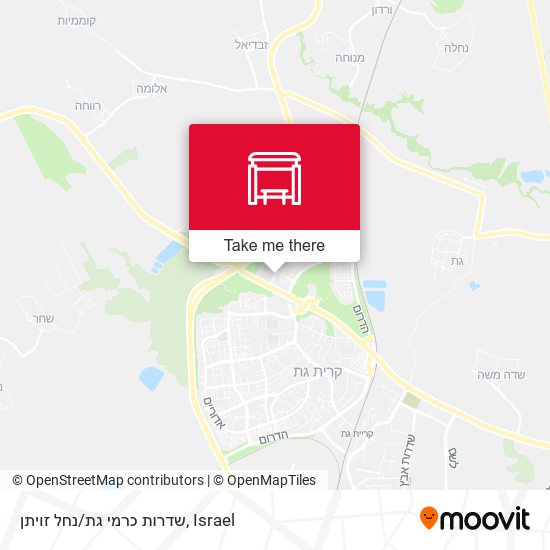 שדרות כרמי גת/נחל זויתן map