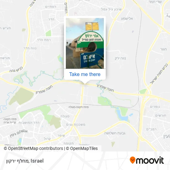 Карта מחלף ירקון