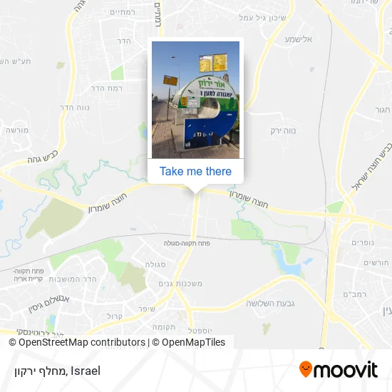 Карта מחלף ירקון
