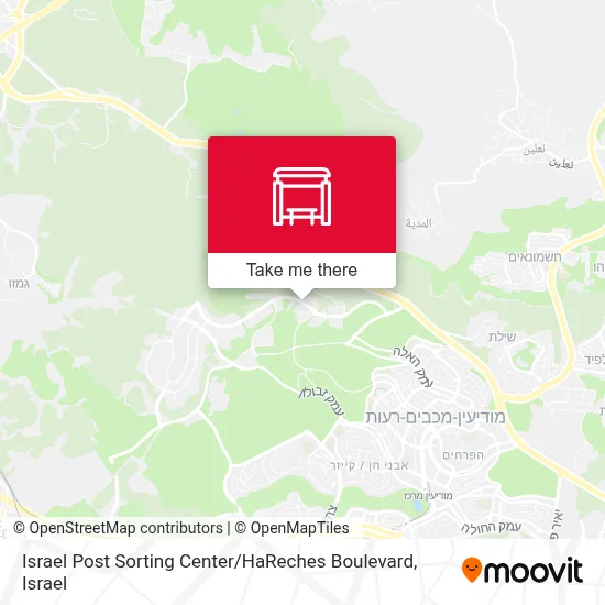 Israel Post Sorting Center / HaReches Boulevard map
