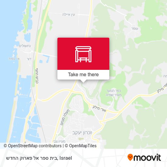בית ספר אל פארוק החדש map