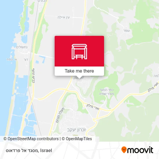 Карта מסגד אל פרדאוס