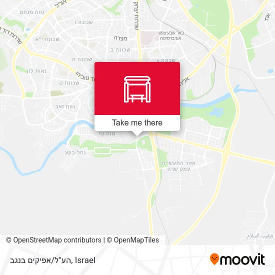 Карта הע''ל/אפיקים בנגב