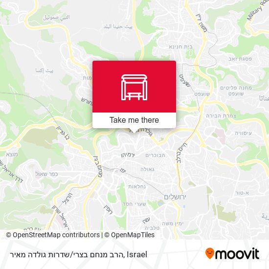 הרב מנחם בצרי/שדרות גולדה מאיר map