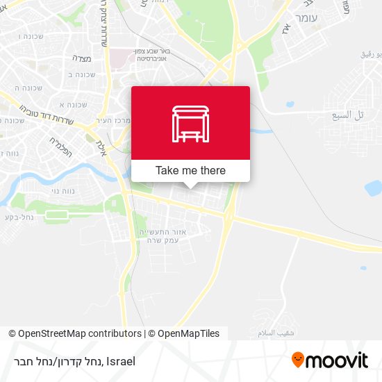 נחל קדרון/נחל חבר map