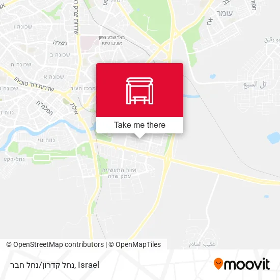 Карта נחל קדרון/נחל חבר