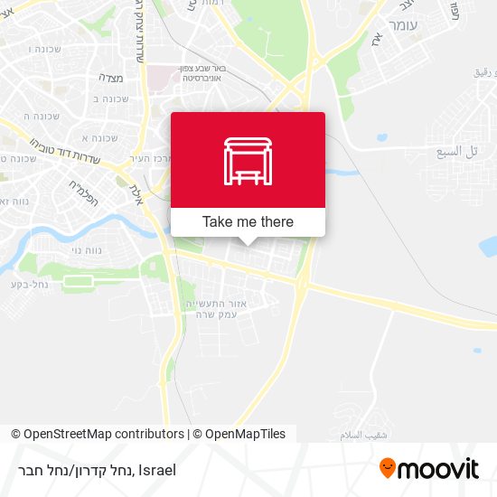 נחל קדרון/נחל חבר map