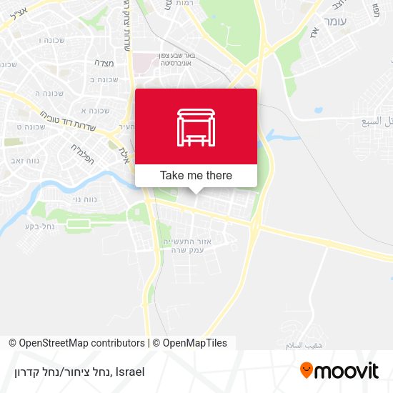 Карта נחל ציחור/נחל קדרון