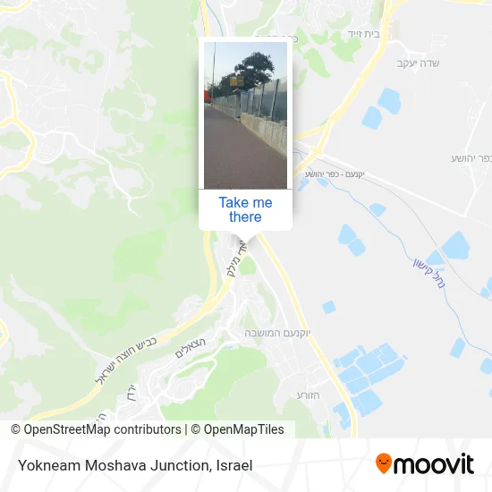 Yokneam Moshava Junction map