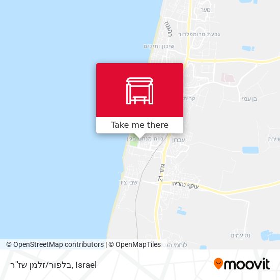 בלפור/זלמן שז''ר map