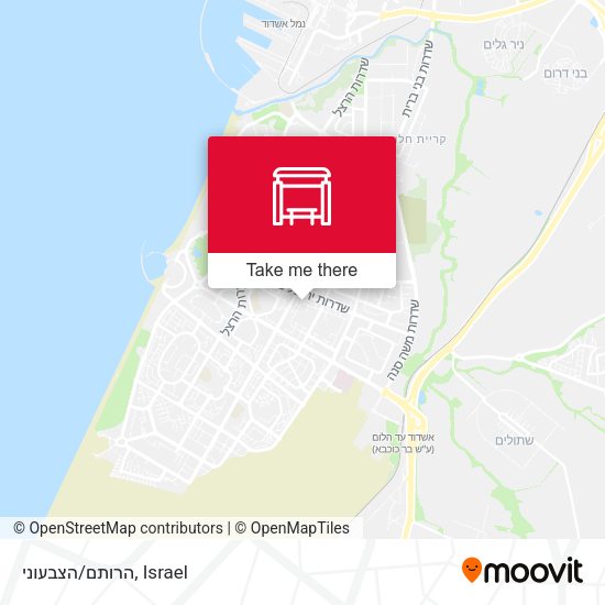 הרותם/הצבעוני map