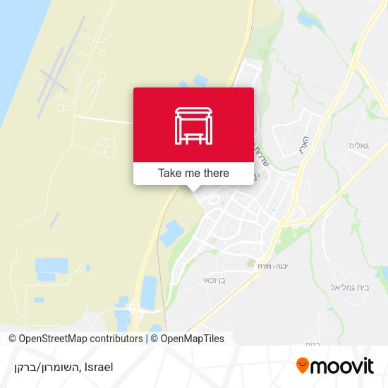 השומרון/ברקן map
