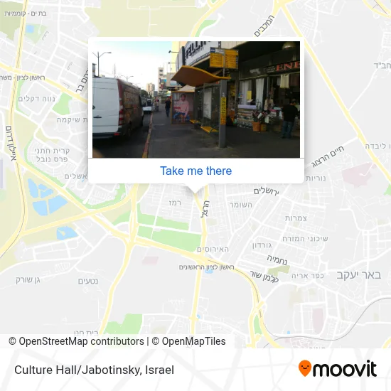 Culture Hall/Jabotinsky map