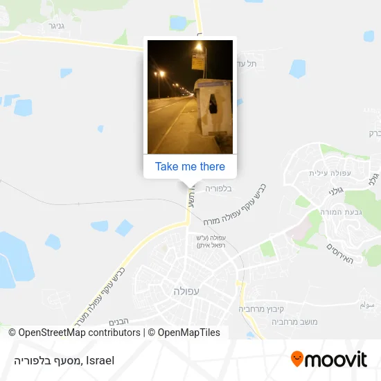 Карта מסעף בלפוריה