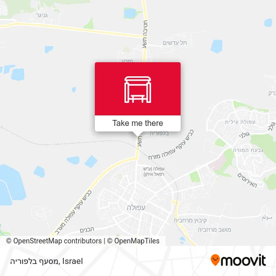 Карта מסעף בלפוריה