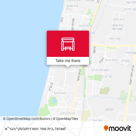 בית ספר טשרניחובסקי/הגר''א map