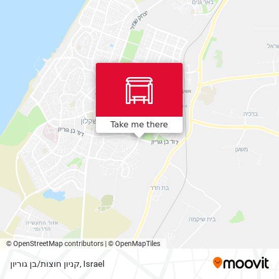 קניון חוצות/בן גוריון map