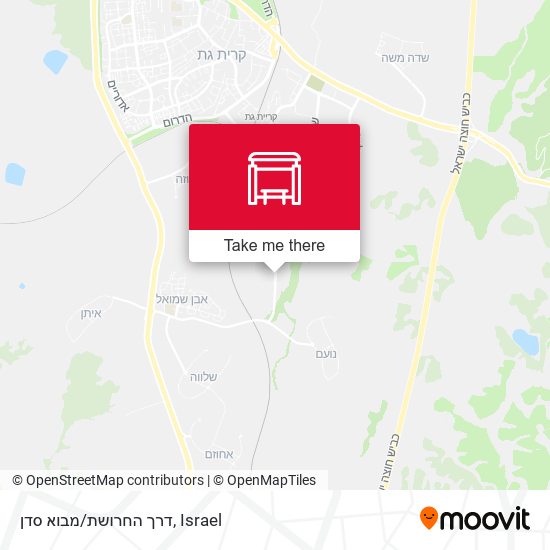 דרך החרושת/מבוא סדן map
