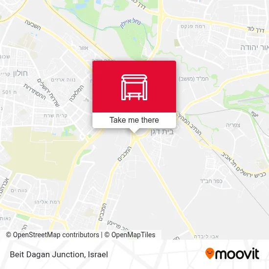 Beit Dagan Junction map