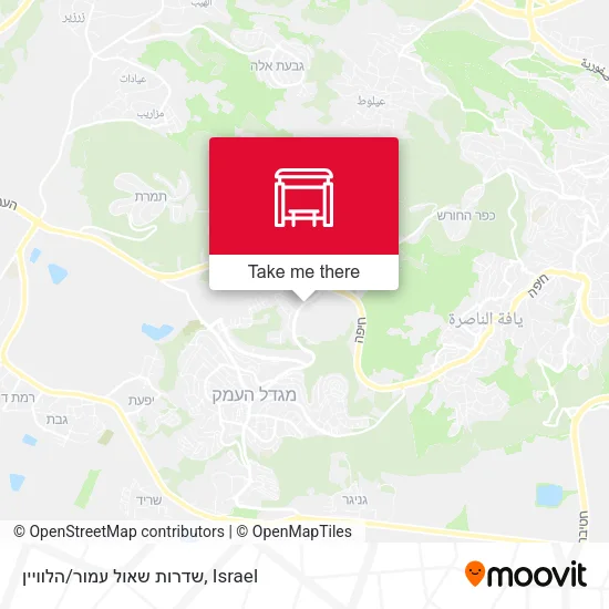 Карта שדרות שאול עמור/הלוויין