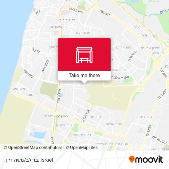 בר לב/משה דיין map