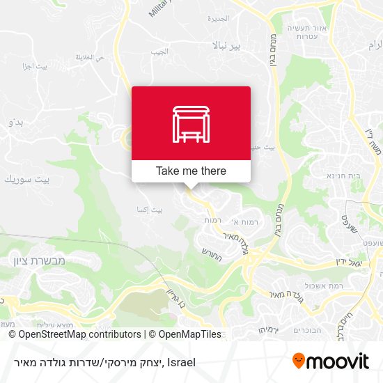 יצחק מירסקי/שדרות גולדה מאיר map