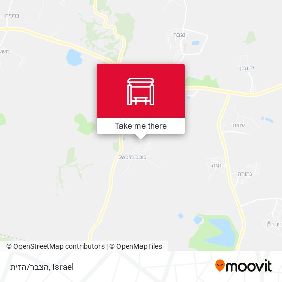 הצבר/הזית map