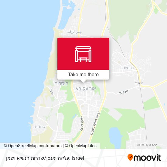 עליזה יאנסן/שדרות הנשיא ויצמן map