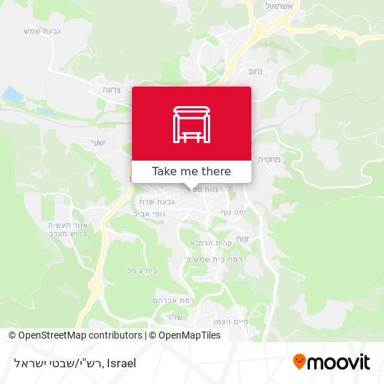 רש''י/שבטי ישראל map